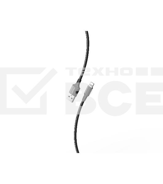 Кабель Smartbuy (iK-512-S14b) S14 Lightning черный, 3 А, 1 м