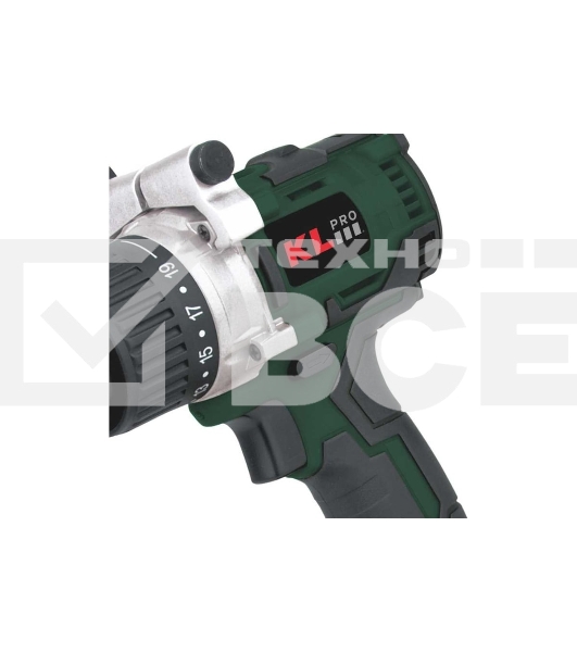 Профессиональный бесщеточный шуруповерт аккумуляторный Klpro KLNM18B-00 (18В, без ЗУ и АКБ, 60Нм, 2 скорости, 20-ступений к/м, подсветка,в кейсе)