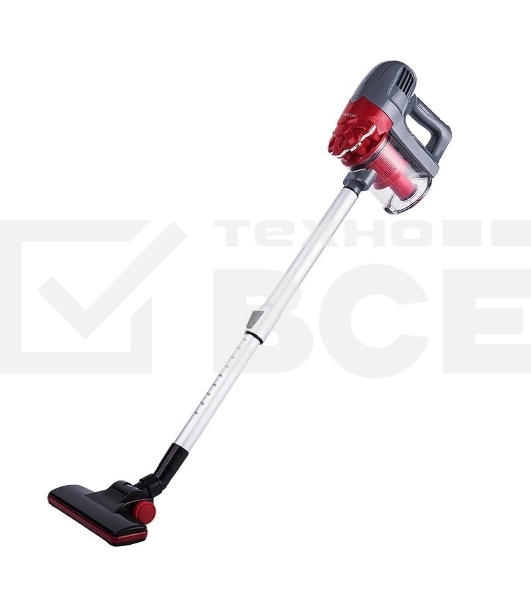 Пылесос вертикальный Kelli KL-8021 красный, питание от сети, 300 Вт, уборка сухая, пылесборник 1 л