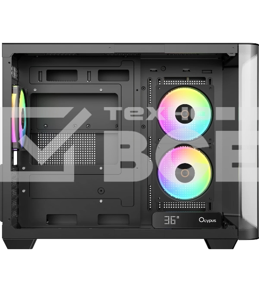 Компьютерный корпус Ocypus Iota C50 BK Curve ARGB Digital mATX без БП (Iota-C50-BKD300CD-GL)