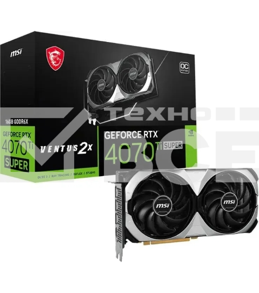 Видеокарта PCIE16 RTX4070TI 12GB 4070 TI VENTUS 2X 12G OC MSI