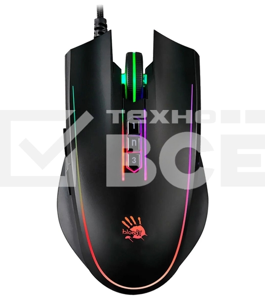 Мышь A4Tech Bloody P81s черный оптическая (8000dpi) USB (8but)