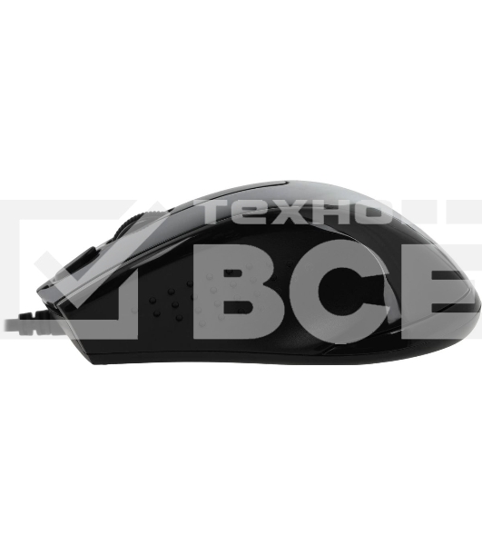 Мышь проводная A4Tech N-500FS черный, 1200 dpi, USB, кнопки - 4