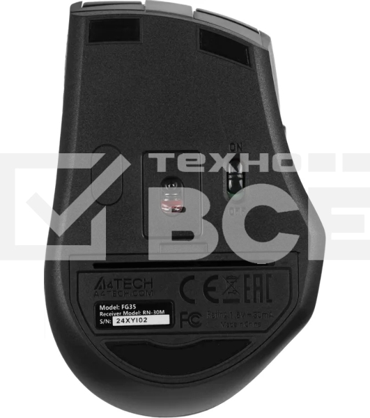 Комплект клавиатура+мышь A4Tech FStyler FG1035 беспроводной, USB, 2000 DPI, чёрный/серый