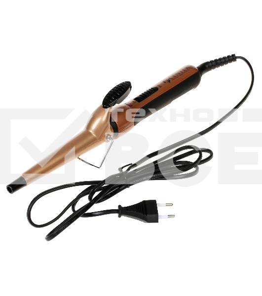 Щипцы для завивки волос Centek CT-2089 черный/золотистый, 13-25 мм, 200 °C, 1 режим