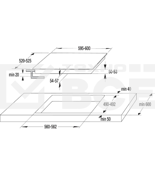 Варочная панель Gorenje ECT643WCSC белый