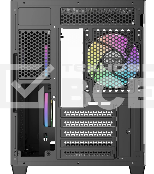 Корпус Ocypus Gamma C54 BK ARGB, Mini-Tower, чёрный, 3 x 120 мм