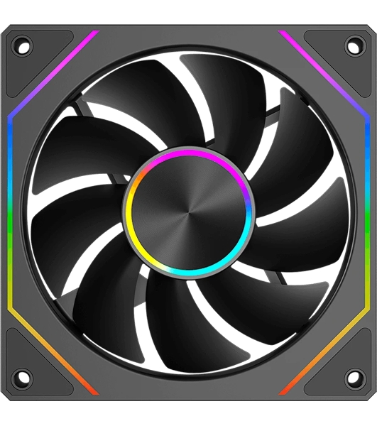 Вентилятор для корпуса PcCooler FG120R Reverse ARGB 120х120x25 черный 4-pin 28.4дБ (FG120R ARGB BK) Ret