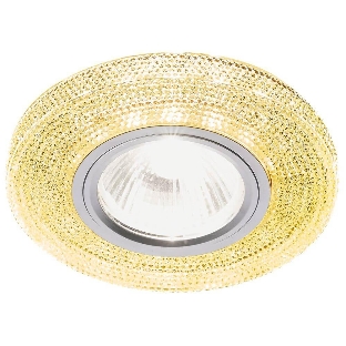 Встраиваемый точечный светильник S290 GD хром/топаз/MR16+3W(LED WHITE)