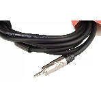Кабель аудио FORCE FLC-18/31/8' TRS mini Jack - 2xRCA, высококачественный стерео, используется для подключения смартфонов к профессиональным аудио устройствам, диаметр 6 мм, профессиональные металлические разъемы, длина 3 м, фото2