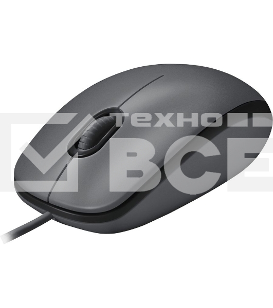 Мышь проводная Logitech M90 черный/серый, 1000 dpi, USB, кнопки - 3