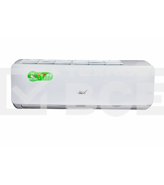 Кондиционер сплит-система настенного типа RIX LITE I/O-W09MB 9000 BTU, 25 м², 24 дБ, охлаждение, обогрев, осушение, белый
