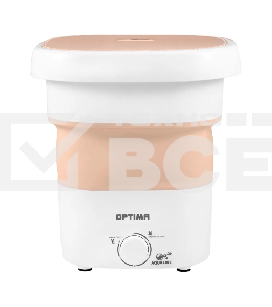 Стиральная машина OPTIMA МС-31СК (малютка 2,5кг, 170Вт., складная, корзина для отжима) оранжевый