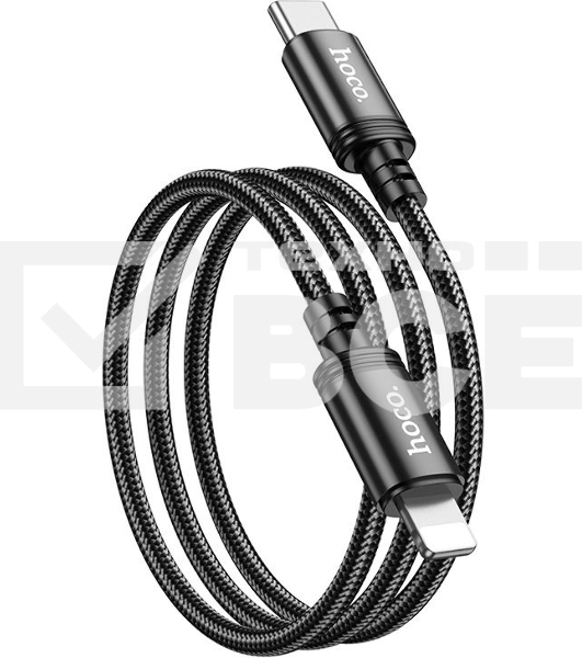 Кабель Hoco X89 Wind iP USB Type-C (m)-Lightning (m) 1м черный коробка