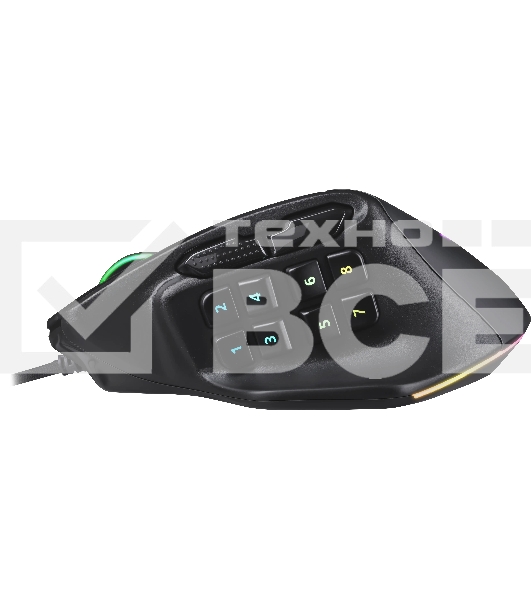 Мышь проводная REDRAGON Aatrox черный, 12400 dpi, USB, кнопки - 15