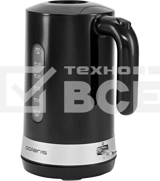 Чайник Polaris PWK 1803C Water Way Pro , пластик Черный