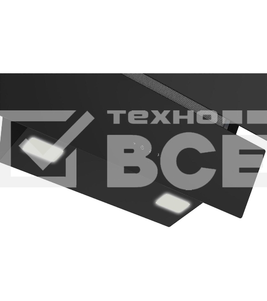 Вытяжка наклонная Beko BHCA69642BH черный, 60 см, 600 куб. м/ч, 69 дБ
