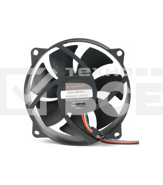 Вентилятор Gembird для корпуса D9025HM-4 черный 90мм 2500rpm 38db 4-pin