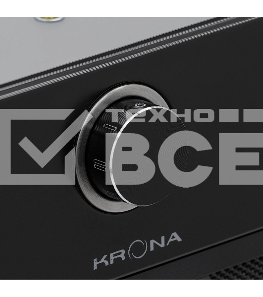 Вытяжка Krona SVEN 600 black one knob