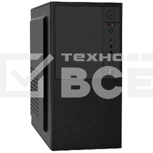 Компьютерный корпус Minitower ExeGate BAA-308U2-AA500 (mATX, БП AA500 с вент. 8см, 1хUSB+2хUSB 3.0, HD Audio, черный)