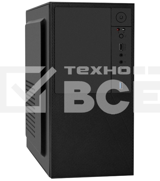 Компьютерный корпус Minitower ExeGate BAA-308U2-AA500 (mATX, БП AA500 с вент. 8см, 1хUSB+2хUSB 3.0, HD Audio, черный)