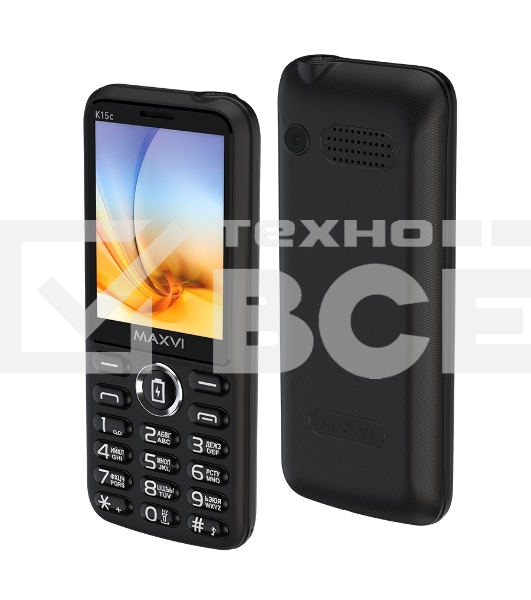 Мобильный телефон Maxvi K15c черный