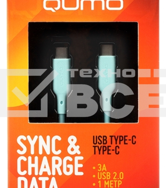 Кабель Type-C to Type-C, silica gel, 1м, 3A, 60W, PD (blue)