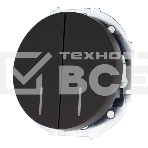 Выключатель 2-кл. СП OSEN 10А IP20 с подсветкой механизм черный бархат LEZARD 743-4288-112, фото2