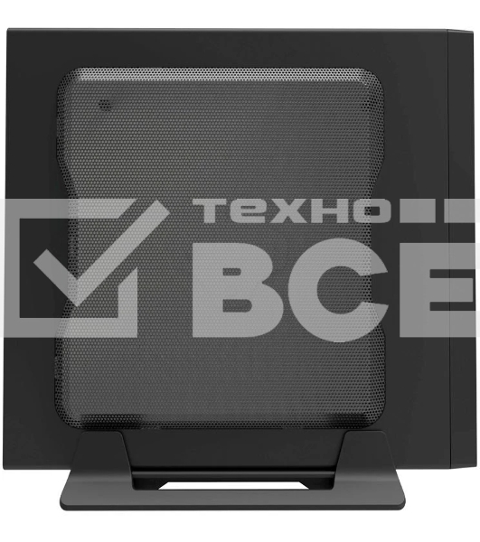 Компьютерный корпус Slim Case Powerman ME100S-BK front fan 4cm, 120W adapter, Mini ITX, VESA