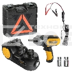 Домкрат электрогидравлический '3 в 1' (1,5 т) Denzel 12В, с гайковертом электрическим, в наборе, фото 1