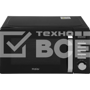 Микроволновая печь Haier HMB-DG208BA черный, 20 л, 800 Вт, переключатели - кнопки, поворотный механизм