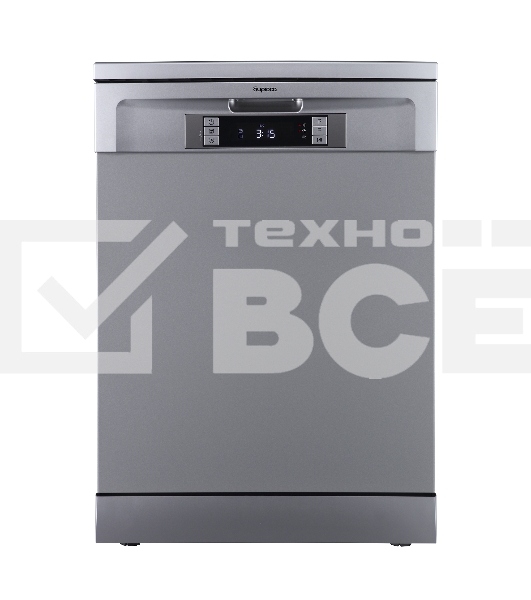 Посудомоечная машина Бирюса DWF-614/6 M, серый, 59.8 см, 14 компл., 49 дБ, класс A++