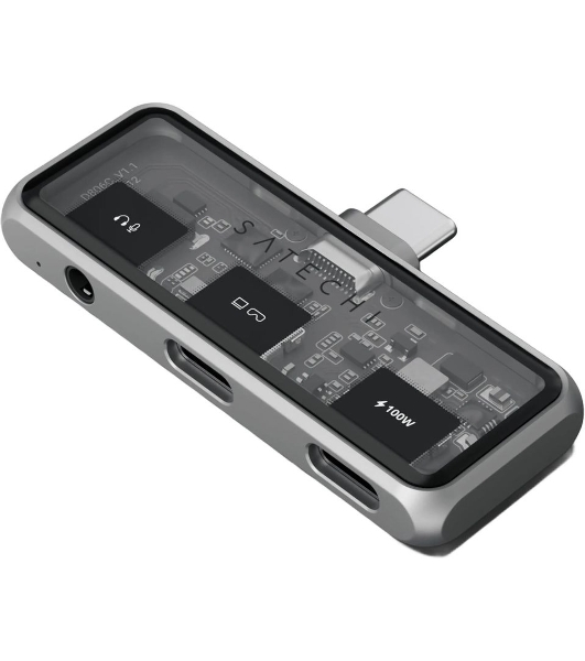USB-концентратор Satechi ST-HXRAJM, USB Type-C, USB Type-C/Mini jack, USB Type-C