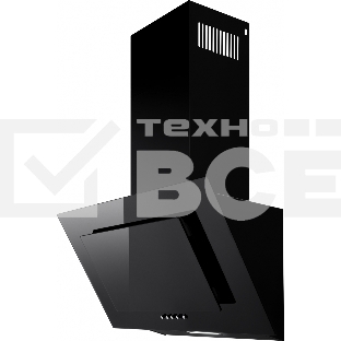 Вытяжка наклонная Weissgauff Zaurak 60 PB черный, 60 см, 900 куб. м/ч, 65 дБ