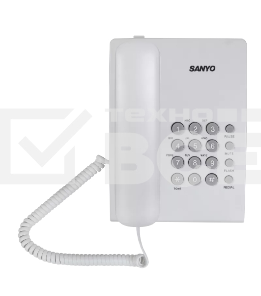 Телефон проводной SANYO RA-S204W белый