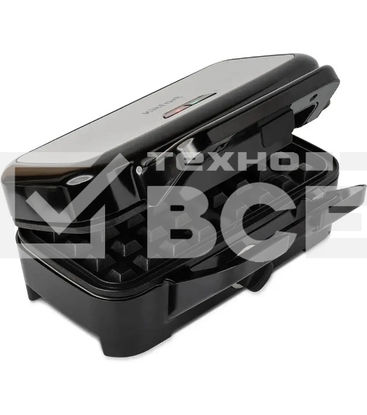 Вафельница Kitfort КТ-1674 1200Вт черный/серебристый