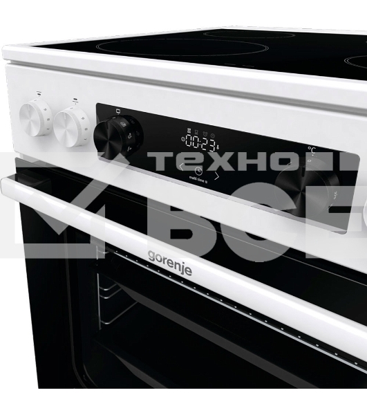 Электрическая плита Gorenje GEC6C40WD белый