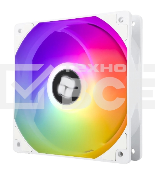 Кулер для корпуса Thermalright TL-C12CW-S (120x120x25мм, 4-pin PWM, ARGb, 66.17CFM, 25.6dBA, 1550RPM, белый)