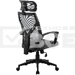 Кресло компьютерное Cactus CS-MC414-GY черный/серый, сетка/ткань, с подголов. крестов. пластик, пластик черный, фото9