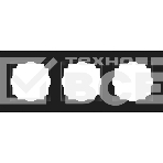 Рамка для розеток и выключателей Intro Accent 6-503-05 на 3 поста СУ антрацит Б0063787, фото 1