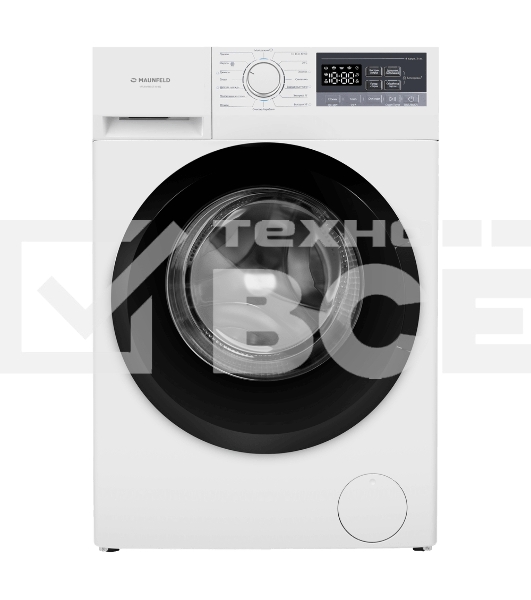 Стиральная машина Maunfeld MFWM148STWH02 белая, загрузка фронтальная 8кг, 1400 об/мин., класс: A+++