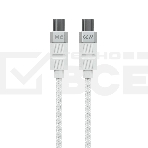Дата-кабель MORE CHOICE (4620202555007) K87aa 2м USB 3.0A PD60W для Type-C Type-C- 2м, белый, фото 1