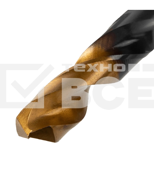 Сверло по металлу Denzel 11 мм, HSS-Tin, Golden Tip, 6 шт.