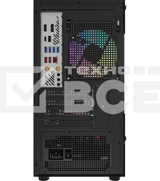 Компьютерный корпус MiniTower AeroCool/Formula Crystal Z1CM PLUS AR black (mATX, без БП, USB Type-A+USB Type-C) (Crystal Z1CM Plus Black AR)