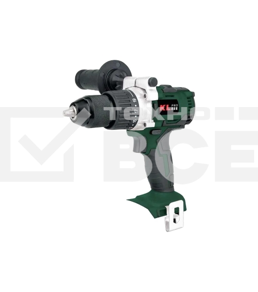 Профессиональный бесщеточный шуруповерт аккумуляторный Klpro KLNM18B-00 (18В, без ЗУ и АКБ, 60Нм, 2 скорости, 20-ступений к/м, подсветка,в кейсе)
