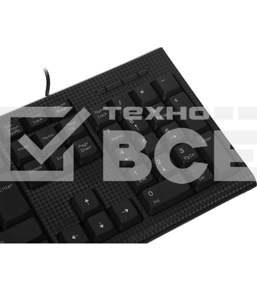 Клавиатура проводная Oklick 120M, USB, черный