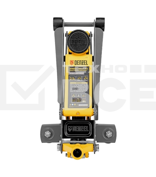 Домкрат Denzel 51252 гидравлический подкатной, 2,5 т, 85-430 мм, быстрый подъем, низкий подхват, проф.