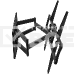 Кронштейн для телевизора Kromax ATLANTIS-75 черный, 40'-90' макс. 101 кг, настенный, поворотно-выдвижной и наклонный, фото2