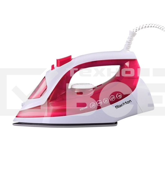 Утюг Blackton Bt SI3113 белый/красный, 2200 Вт, 20 г/мин, 100 г/мин, 280 мл