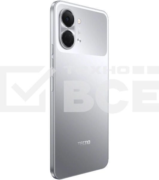 Смартфон Tecno Spark Go 3 64Gb 4Gb серый моноблок 3G 4G 2Sim 6.75' 720x1600 Android 15 13Mpix 802.11 a/b/g/n/ac NFC GPS GSM900/1800 Protect microSD max1024Gb